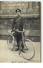 Carte-Photo - PARIS XIX - Policier avec son vélo Hirondelle - 19589