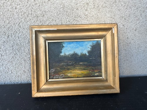 Tableau ancien paysage - -,
