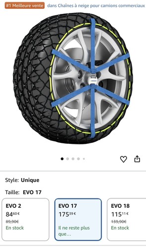 Chaînes neige michelin easy - neige,