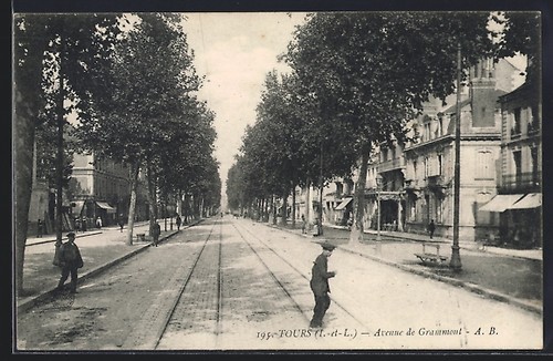 Cpa tours avenue de - /i.-et-l.,,