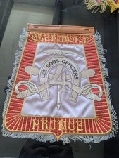 Fanion Militaire brodé sous officiers 4° Régiment de chasseurs Clermont Prince 