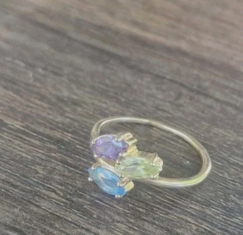 Bague 14k 585 trois pierres - 14k,