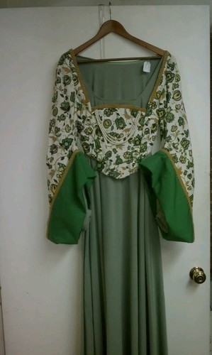 Renaissance dress and hat - and,