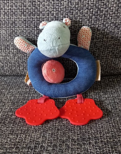 Doudou hochet hippopotame - doudou,