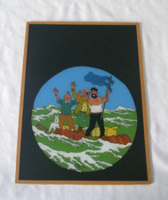 RARE fixé sous verre peinture