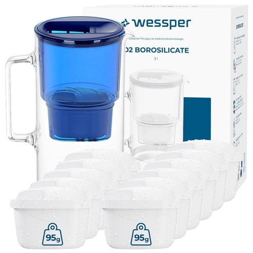 Filtre eau pot verre - à,
