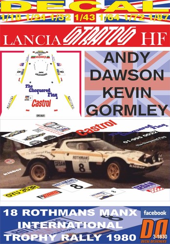 Decal lancia stratos - decal, a