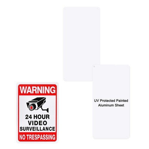 Plaques métal blanches - , 2x