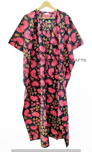 Robe longue maxi caftan - , noire