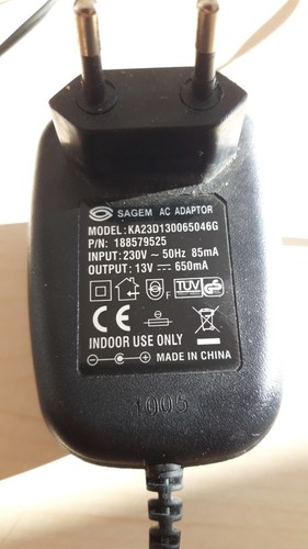 Ancien chargeur sagem - ancien,