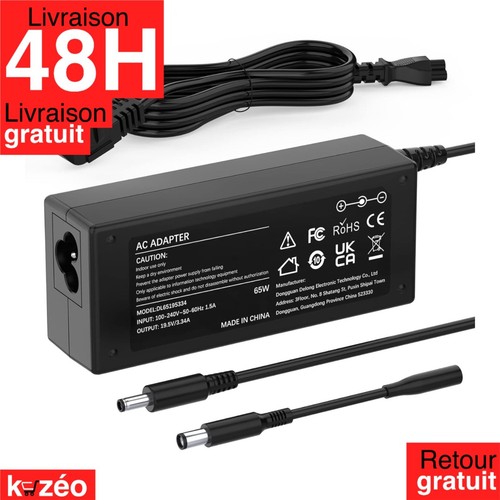 Chargeur dell 65w - 65w, 3,34a