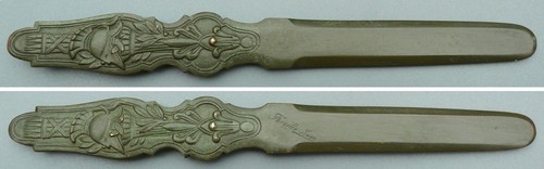 Ancien coupe papier bronze