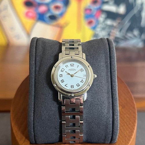 Hermès clipper 24mm serviced - hermès,