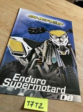 Sherco moto 2008 enduro supermotard 450 510 cc prospectus catalogue publicité