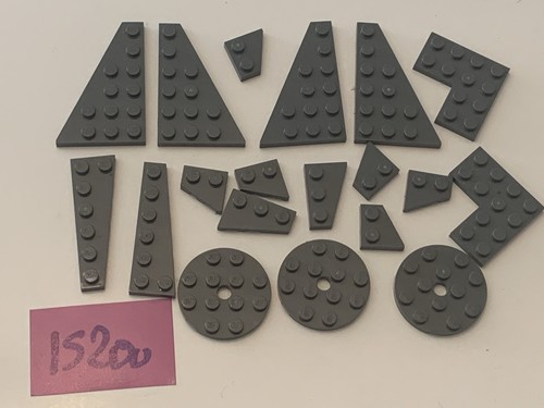 Lot pieces lego gris foncé - pieces,