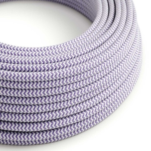 Câble textile rond effet - , soie