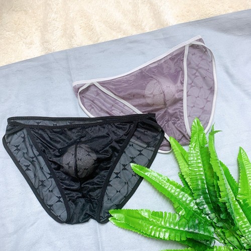 Slip bikini sexy homme soie