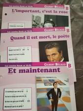 PLAISIR DE CHANTER CARTE FICHE Gilbert BECAUD