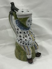 Superbe ancien GRAND PICHET  Appelé pot Jacquot en FAIENCE de LILLE XXe 28,5 cm