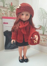 robe noire à customiser corolle chéries neuve tenue rouille faite main sac gilet