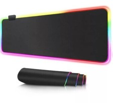 Grand Tapis De Souris et clavier  Led Gamer Pour PC ordinateurs De Bureau