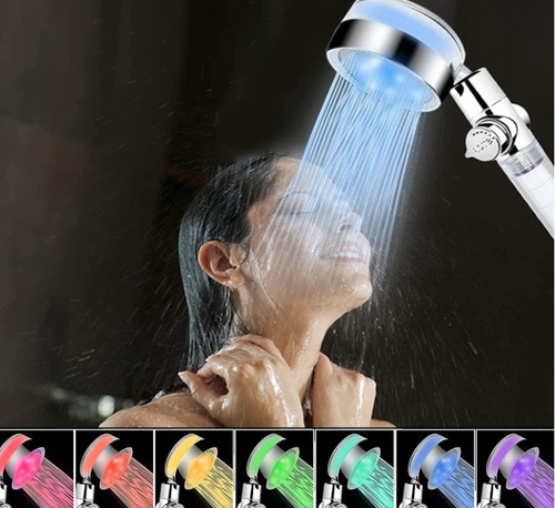 Pommeau douche led couleurs - led,