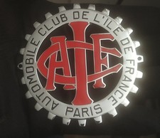 Rare INSIGNE Plaque Calandre AUTOMOBILE CLUB DE L'ILE DE FRANCE PARIS 7,7 cm
