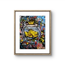 Goldfish Basquiat Style