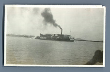 Chine, Hong Kong, Le "Sainnam", bateau à roue Vintage silver print. China  Tir