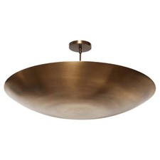 Lustre à dôme en laiton plafonnier luminaire 3 lampes