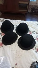 Lot De 4 Chapeau Melon Ancien