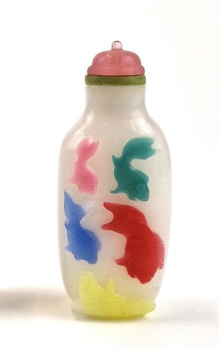 Tabatière verre overlay - verre,