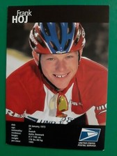 CYCLISME carte cycliste FRANK HOJ équipe US POSTAL Service 1999