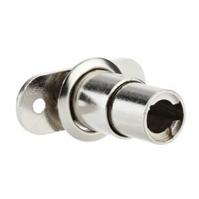 Serrure à poussoir nickelé