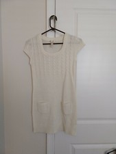 White Sweat Dress Short Sleeve