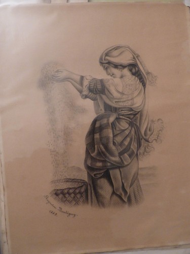 Gravure orientaliste augustine - gravure,