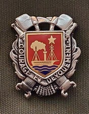 Insigne sapeurs pompiers indochine Saigon .  Fire fighter badge Vietnam