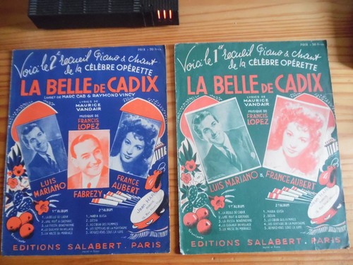 Partitions belle de cadix - la,