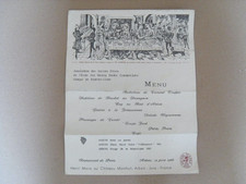 Ancien menu restaurant de