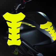Paraserbatoire Tank Pad Adhésif 3D Pour Moto Yamaha MT 125 Jaune Fluo