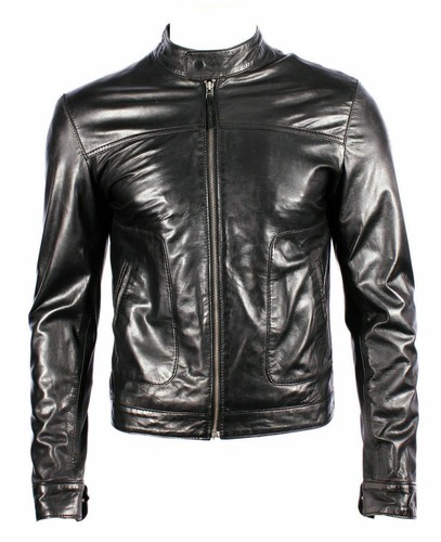 Blouson motard cuir - de, en