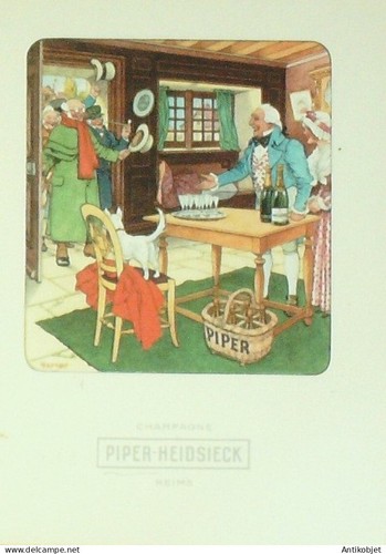 Menu illustré signé herouard - illustré,