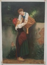 Carré Peinte à la Main Huile