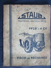 Ancien manuel STAUB Tracteurs