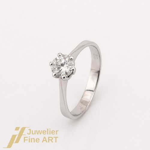Bague solitaire avec 1 - -,