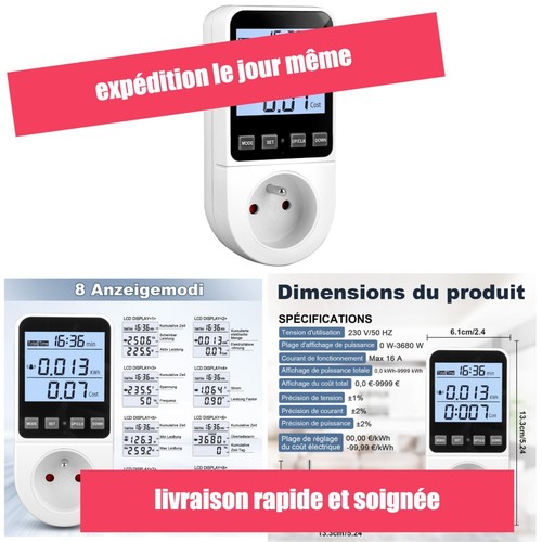 Wattmètre prise compteur