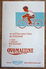 BUVARD - CHOCOLAT OVOMALTINE - CYCLISME - SPORT - R.L. DUPUY - ILLUSTRATEUR -