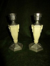 ART DECO PAIRE DE BOUGEOIR