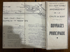 Barrage Chute de Bort-les-Orgues Plan EDF construction