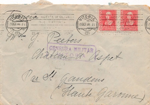 Lettre espagne guerre civil - lettre,